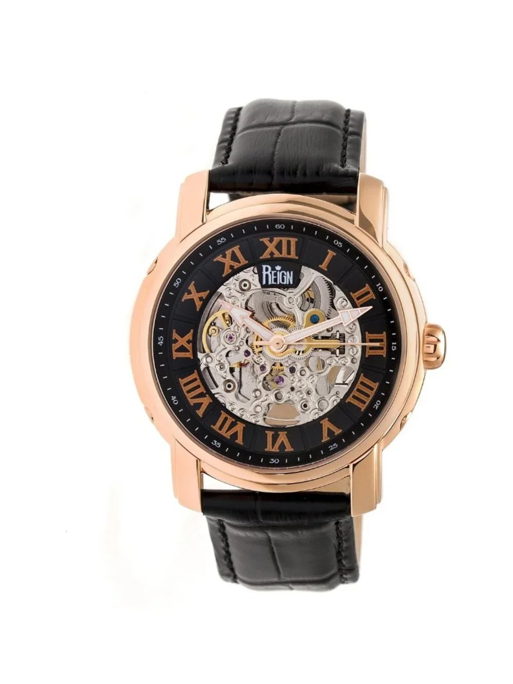 NWT Reign Kahn Automatic Black Dial Men's Watch
